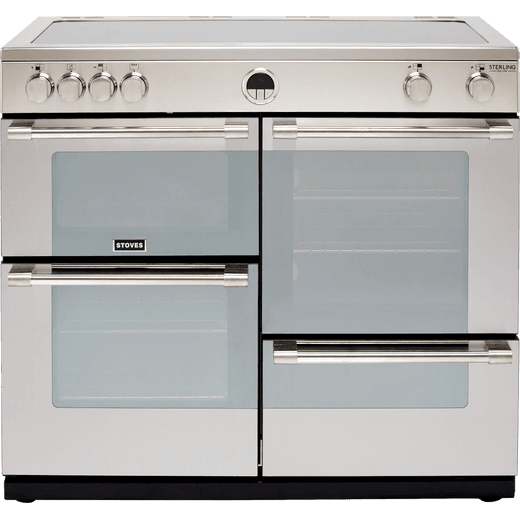 Stoves Sterling Deluxe S1000EI Electric Range Cooker with Steam & Infuse, Induction Hob and Slow Cook Oven